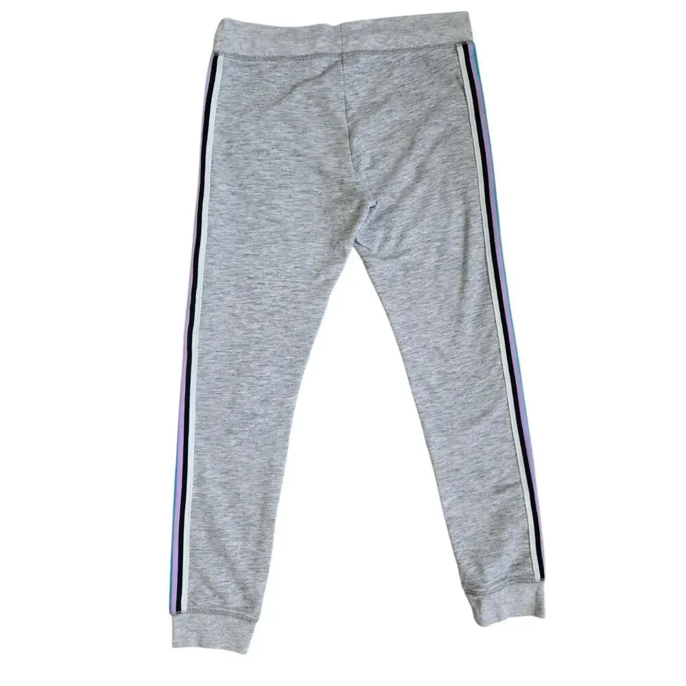 Abercrombie Kids Rainbow Side Stripe Joggers Size 10  Sweatpants Fits Small 8-10